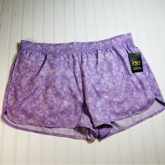 Athletic Works Women's Size XXL / 2X (20) Shorts Lavender NWT - Picture 1 of 13